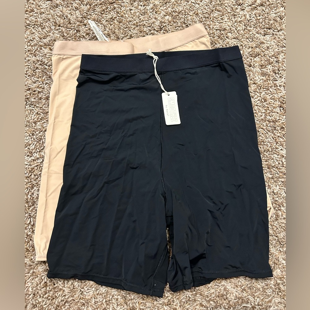 Aerie Tan Slip Shorts